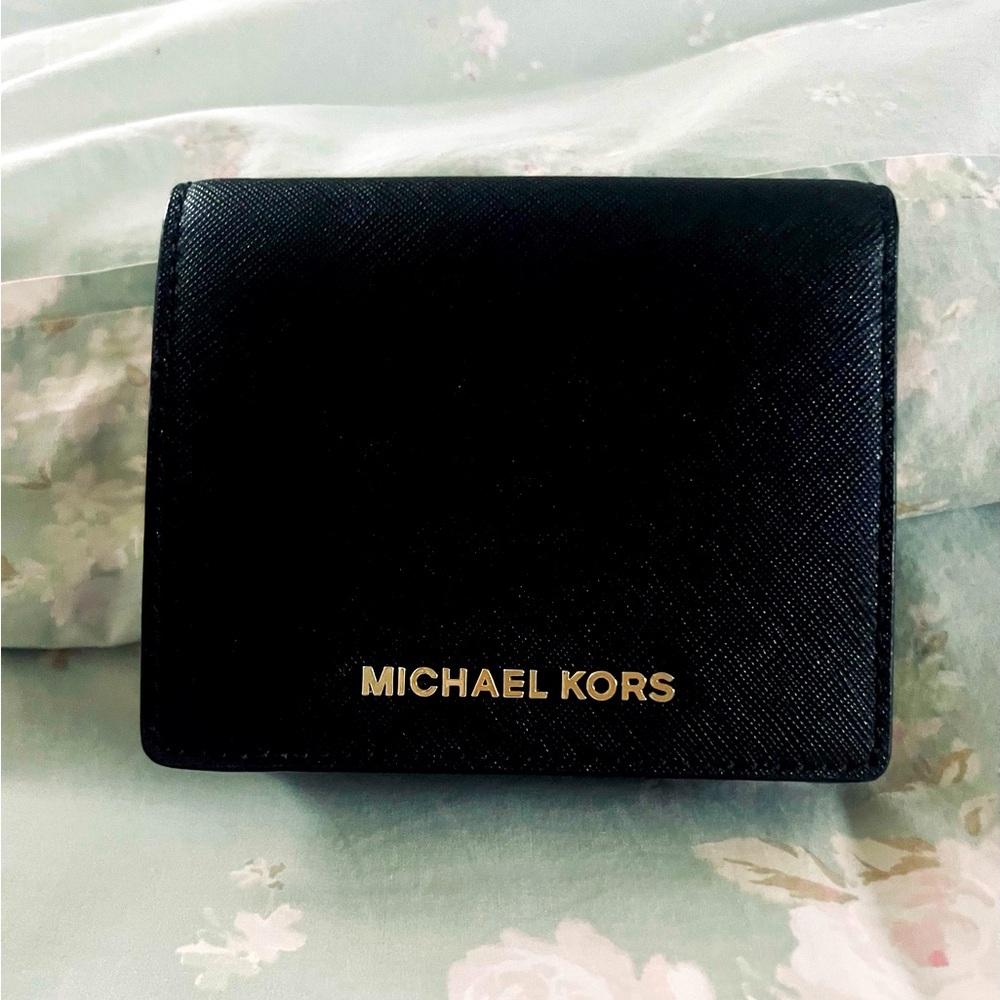 Michael Kors Black Key & Card Holder